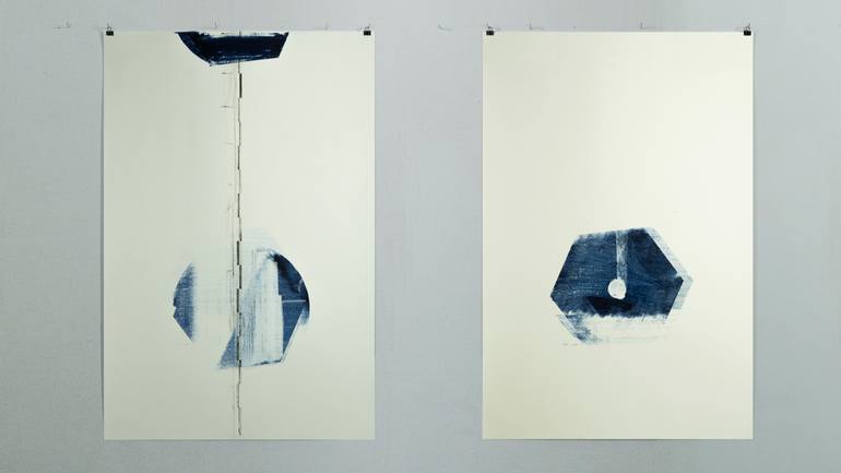 Original Minimalism Abstract Painting by Roman Haideichuk