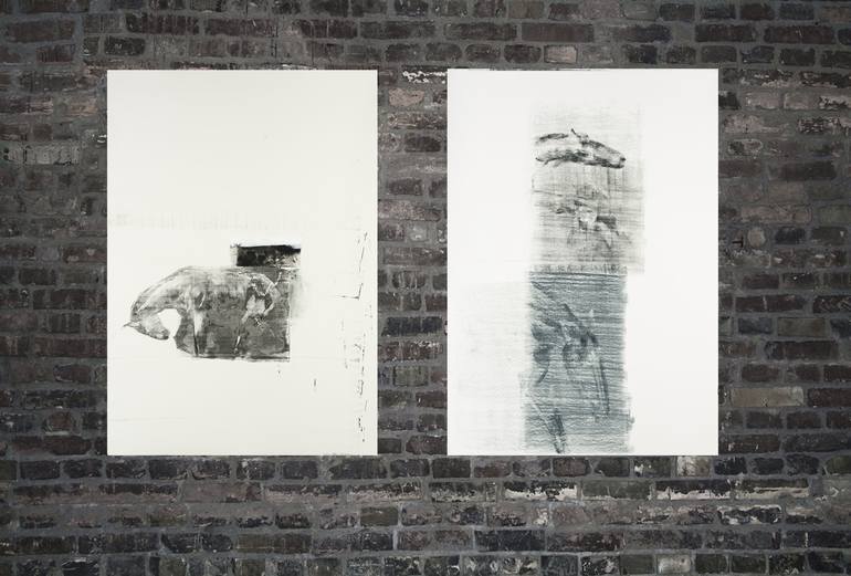 Original Fine Art Animal Printmaking by Roman Haideichuk