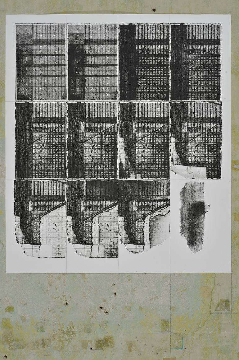 Original Conceptual Abstract Printmaking by Roman Haideichuk