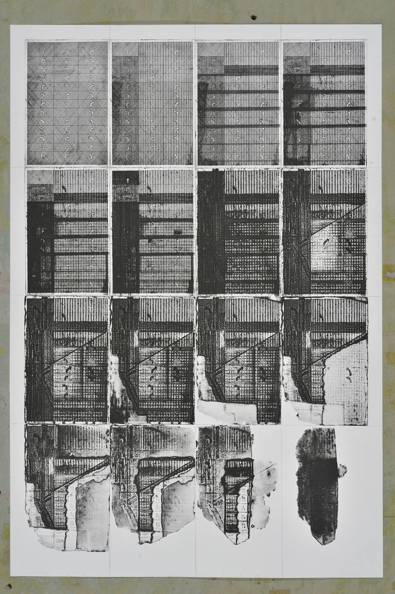 Original Conceptual Abstract Printmaking by Roman Haideichuk