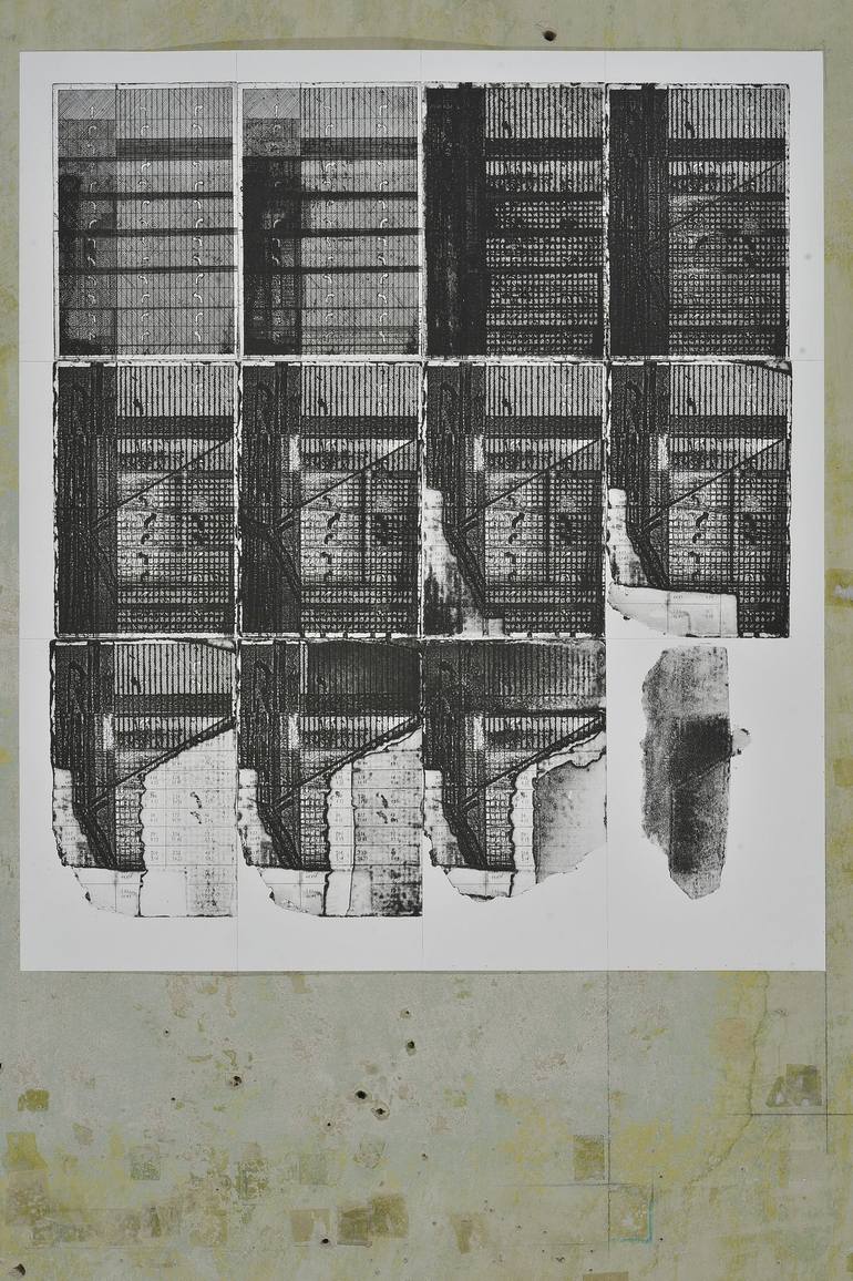 Original Documentary Abstract Printmaking by Roman Haideichuk