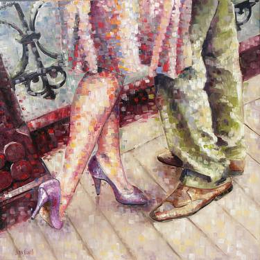 Original Figurative People Paintings by Cristina Fornarelli