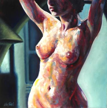 Original Figurative Erotic Paintings by Cristina Fornarelli