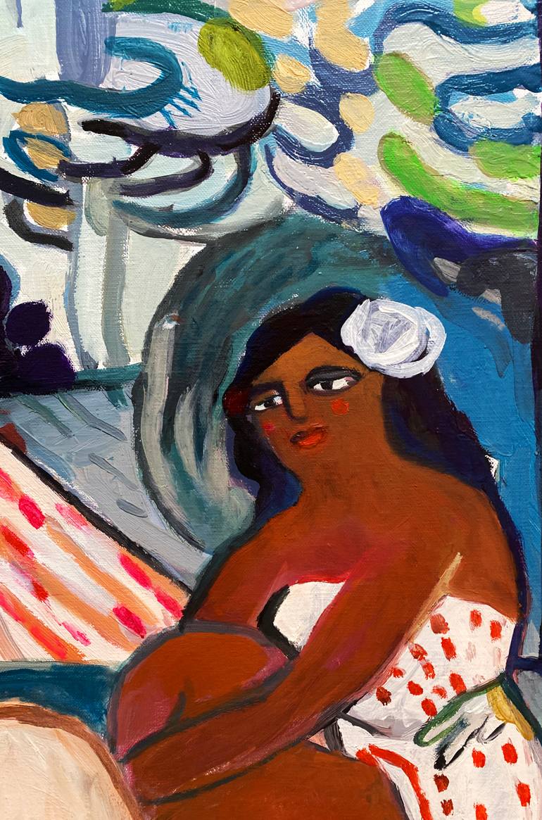 Original Figurative Women Painting by Alice De Miramon