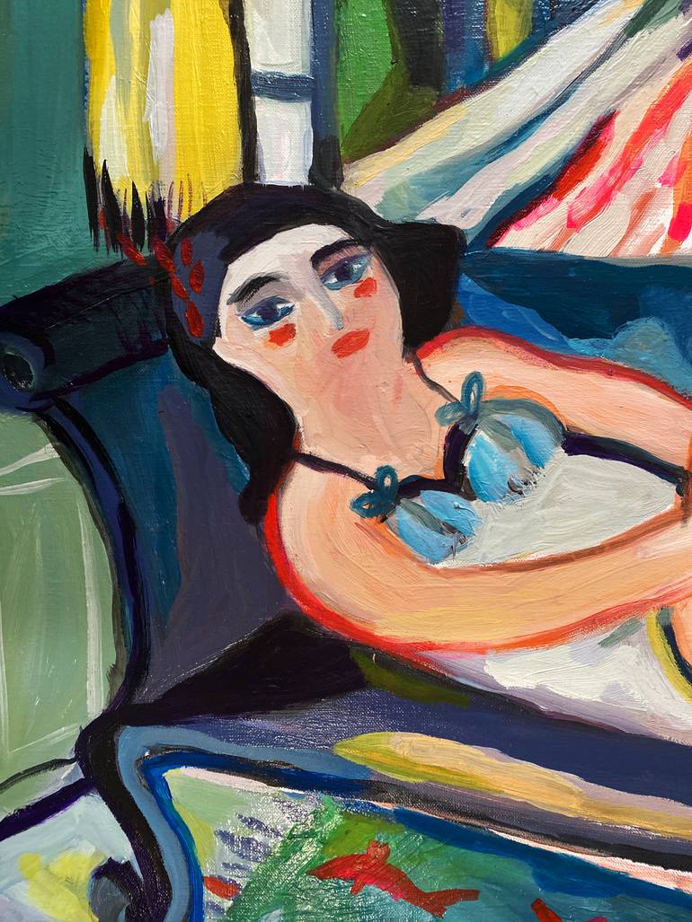Original Figurative Women Painting by Alice De Miramon