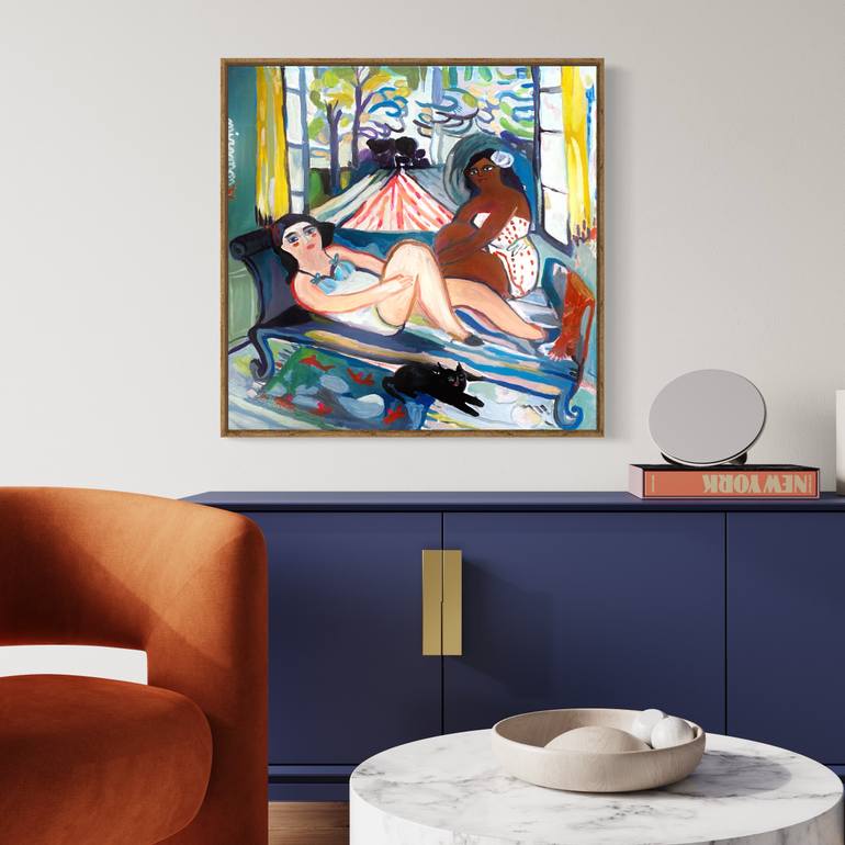 Original Figurative Women Painting by Alice De Miramon