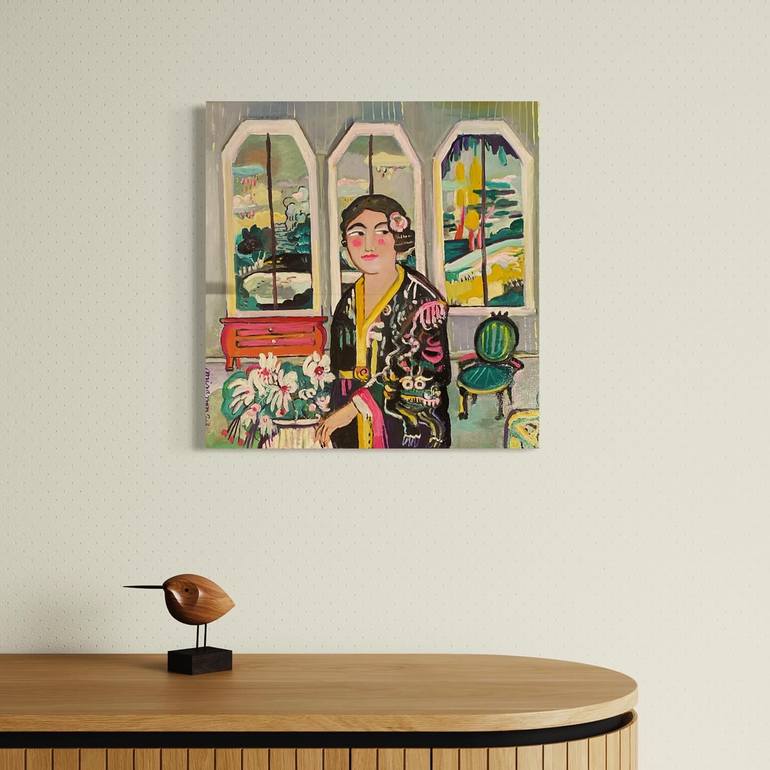 Original Figurative Women Painting by Alice De Miramon