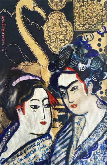 Original Figurative Love Paintings by Alice De Miramon
