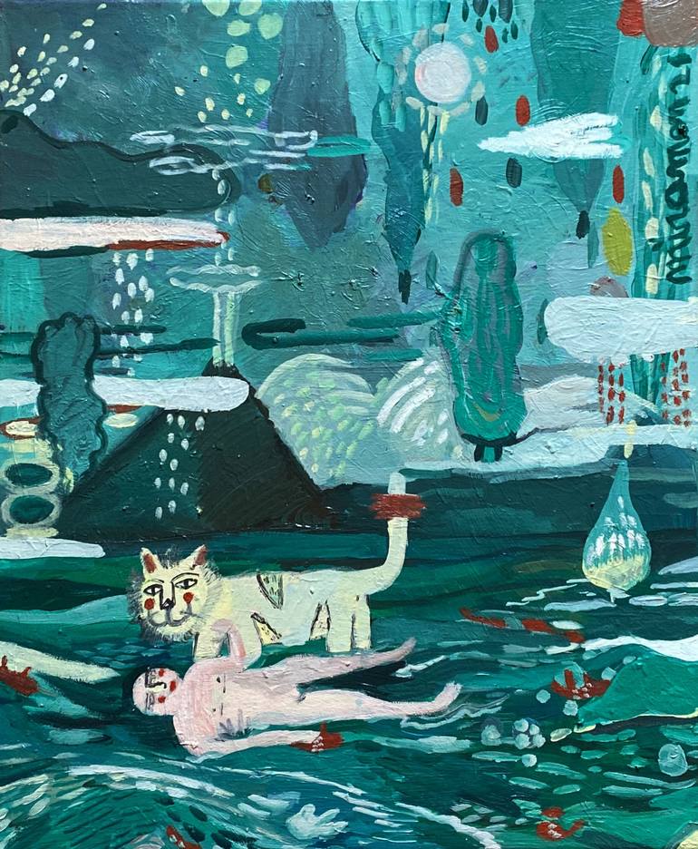 Original Figurative Nature Paintings by Alice De Miramon
