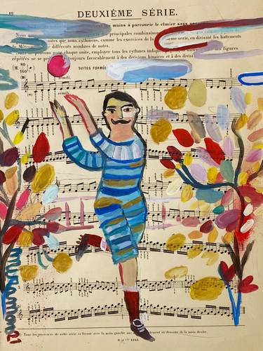 Saatchi Art Artist de Miramon alice; Painting, “Le douanier” #art