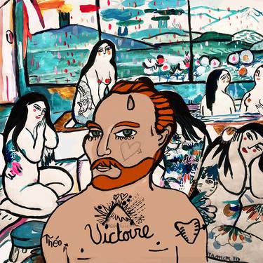 Vincent at the Japanese baths - Limited Edition of 1 thumb