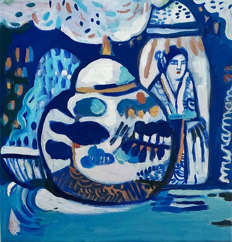 Original Figurative Still Life Paintings by Alice De Miramon