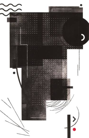 Original Abstract Geometric Printmaking by Żaneta Rzepa