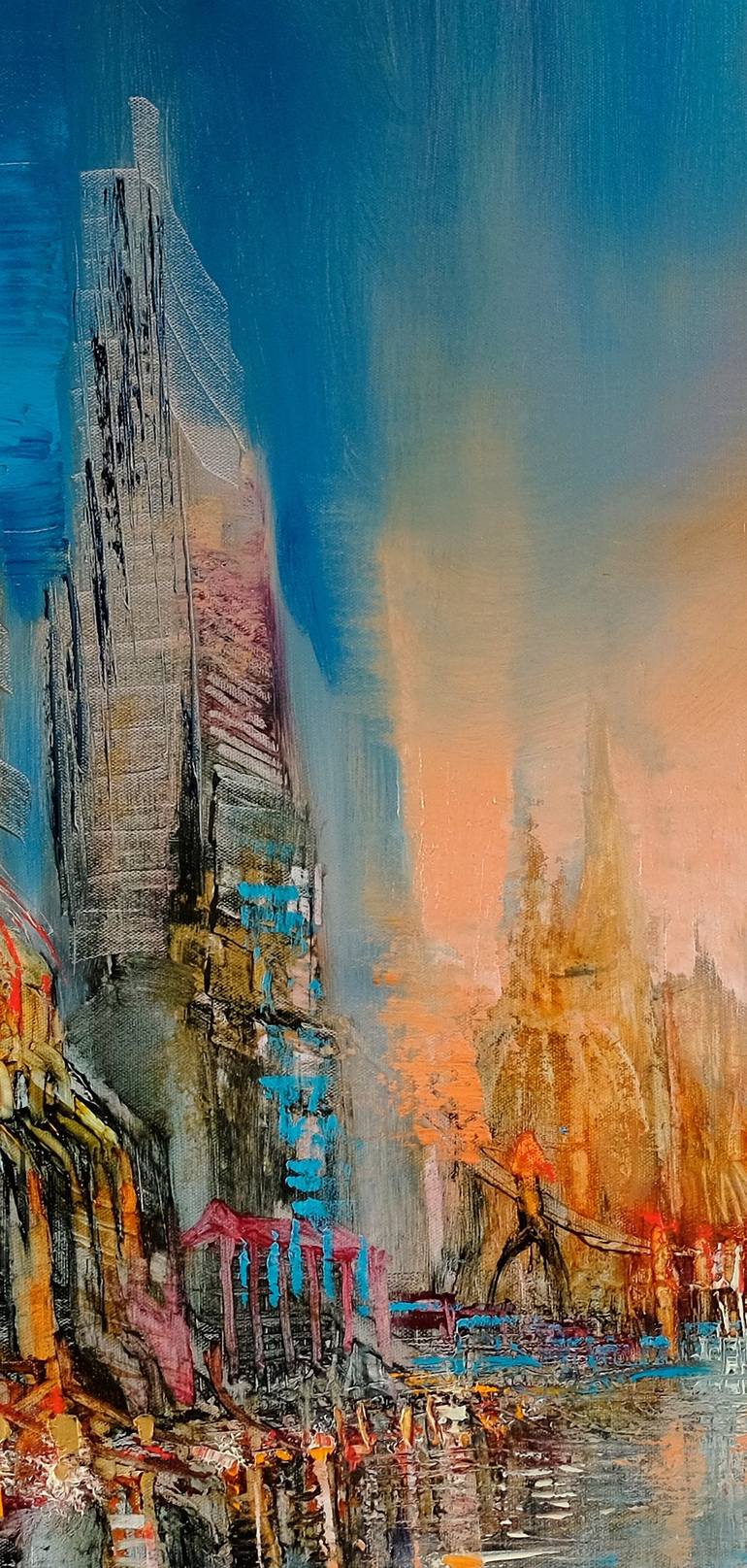 Original Cities Painting by Annette Schmucker