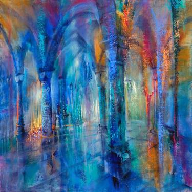 Original Abstract Expressionism Architecture Paintings by Annette Schmucker