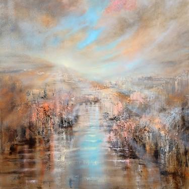 Original Abstract Expressionism Landscape Painting by Annette Schmucker