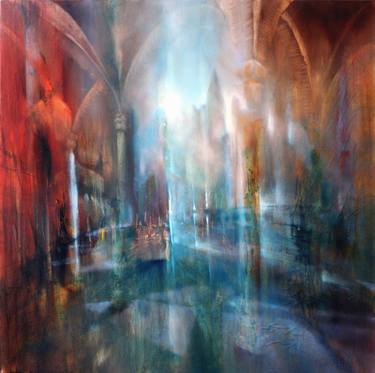 Original Abstract Architecture Paintings by Annette Schmucker