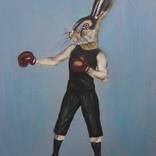 Boxing Hares II/II by Suzanne van Hal