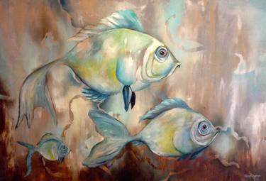 Print of Fish Paintings by Thelma Zambrano