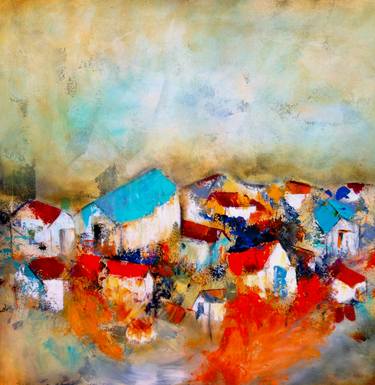Print of Abstract Expressionism Landscape Paintings by Thelma Zambrano