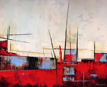 Original Abstract Expressionism Abstract Paintings by Thelma Zambrano