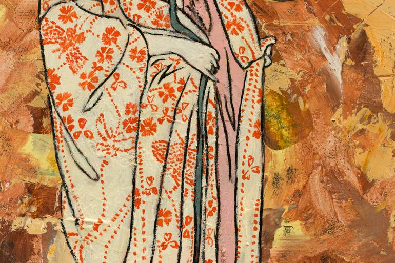 Original Contemporary Women Painting by M K Anisko