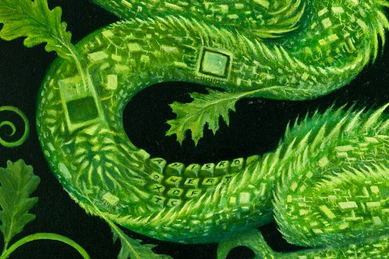 Original Contemporary Classical Mythology Painting by M K Anisko