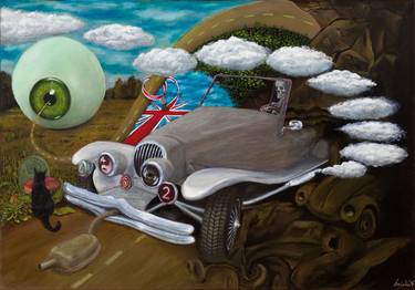 Original Fine Art Car Paintings by MK Anisko