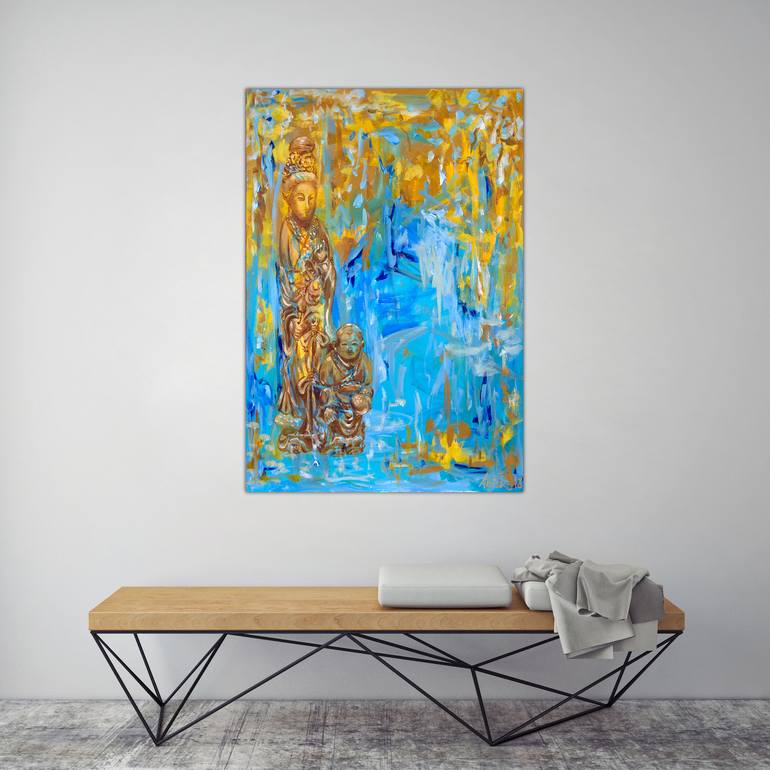 Original Abstract Culture Painting by MK Anisko