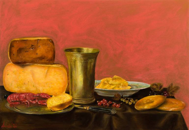 Original Contemporary Still Life Painting by M K Anisko