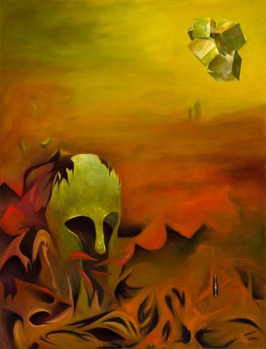 Original Surrealism Mortality Paintings by MK Anisko