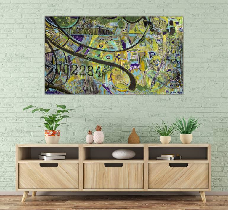 Original Abstract Expressionism Abstract Painting by Mk Anisko