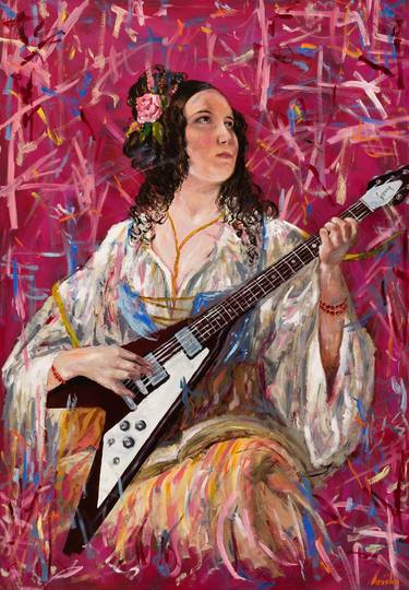 Original Realism Music Paintings by MK Anisko