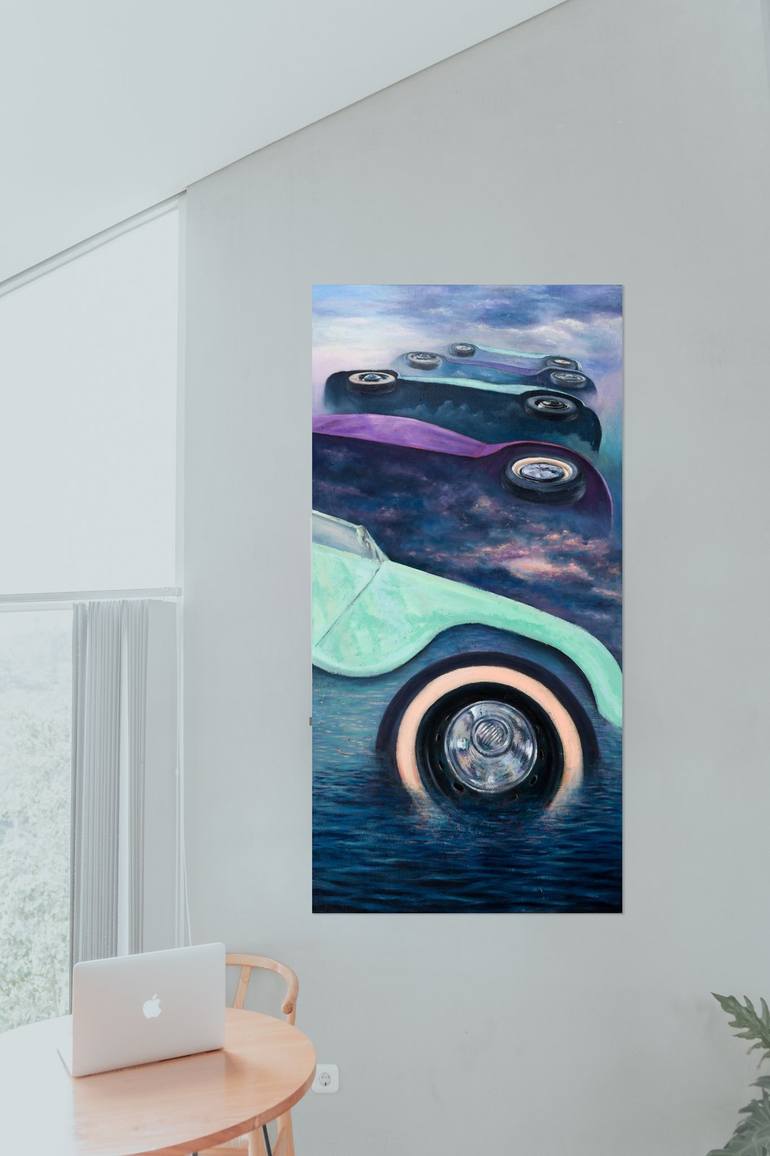 Original Car Painting by MK Anisko