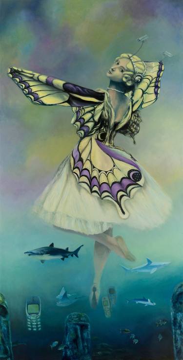 Original Surrealism Women Paintings by MK Anisko