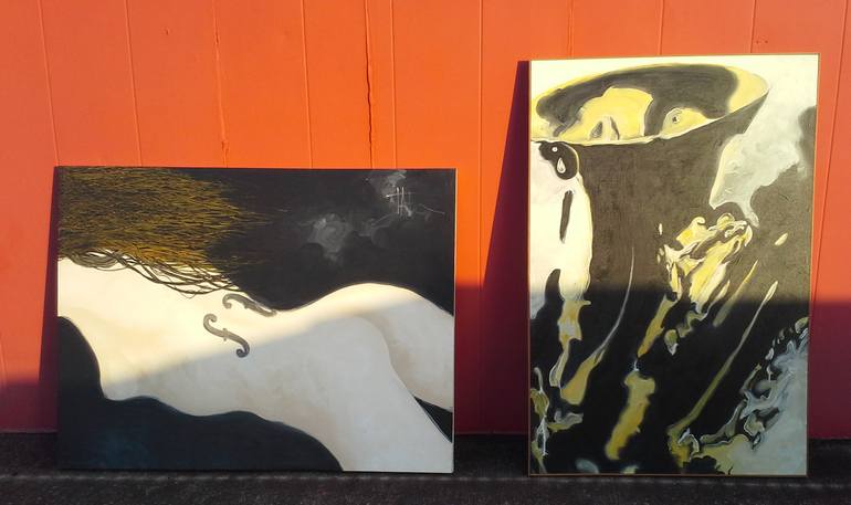 Original Abstract Expressionism Music Painting by Jay Worth Allen