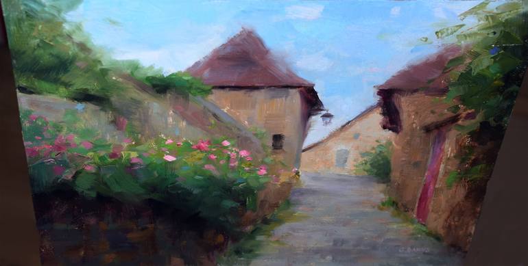 Original Impressionism Architecture Painting by Gav Banns