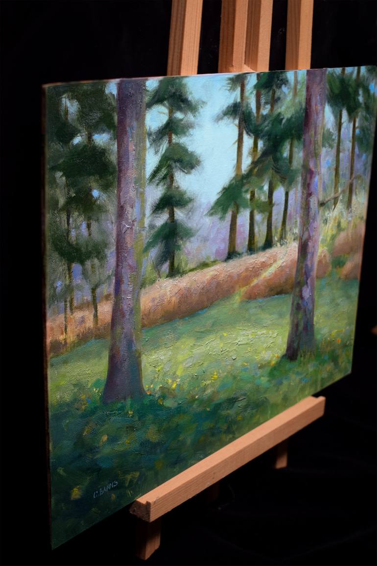 Original Impressionism Tree Painting by Gavin Banns