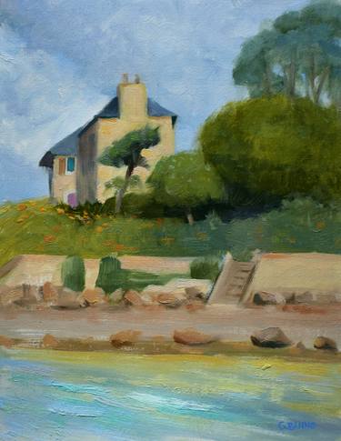 House by the ocean, Perros-Guirec Brittany France thumb