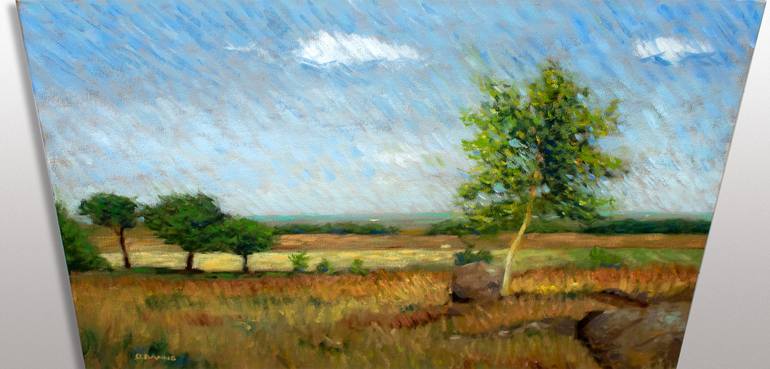 Original Impressionism Landscape Painting by Gav Banns