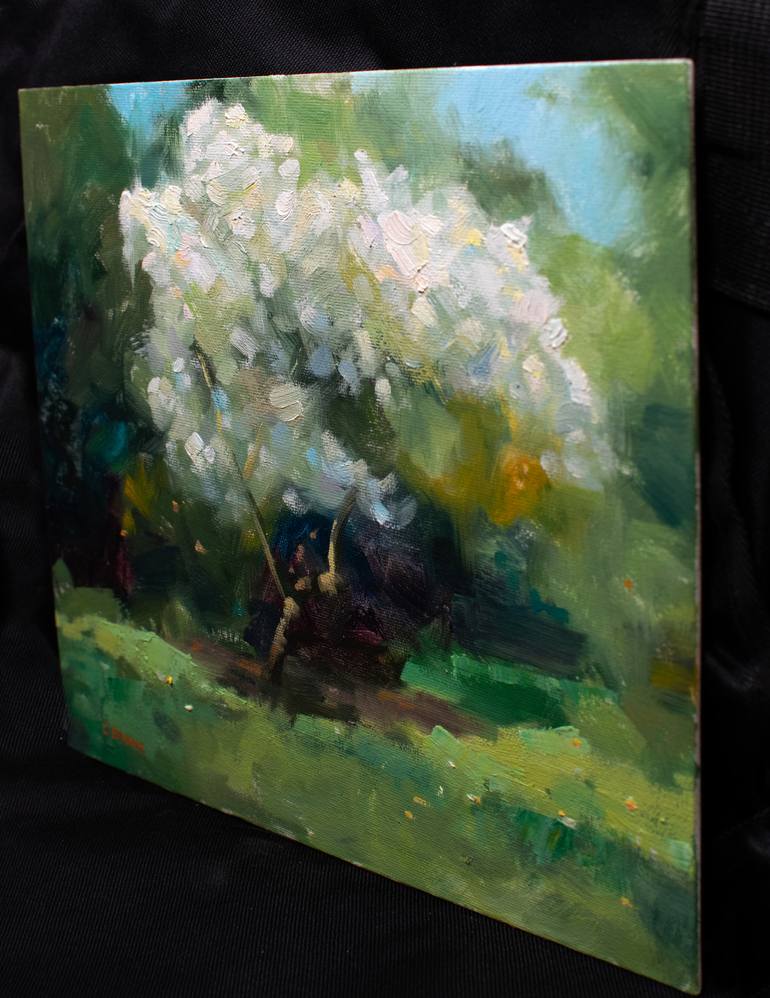 Original Impressionism Tree Painting by Gav Banns