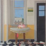 Kitchen, Birthday, Orange, Ballon, Snake, Sleeping Bear, American Folk Art, Back Door, Snare by Justin Webb