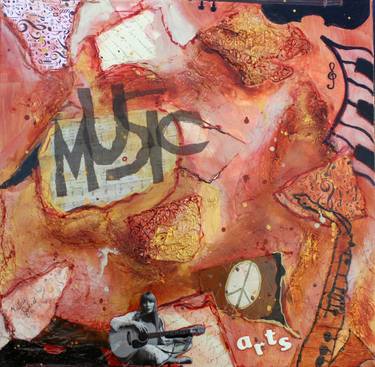 Original Abstract Music Collage by Victoria Johns