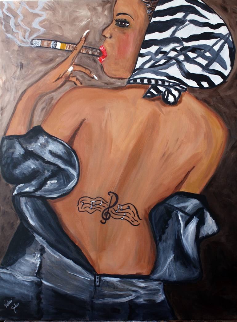 Original Figurative Women Painting by Victoria Johns