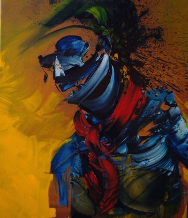 Original Expressionism Portrait Painting by Jan Zizka