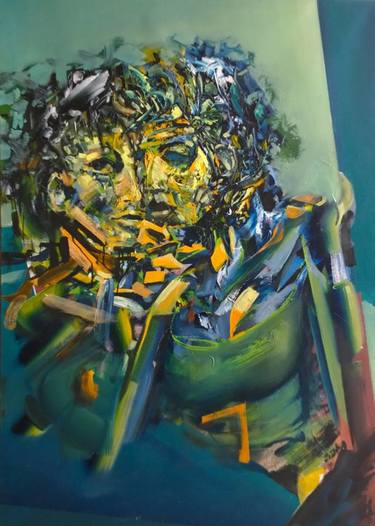 Original Expressionism People Painting by Jan Zizka