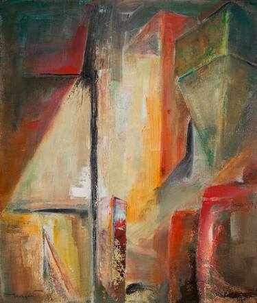 Original Cubism Architecture Paintings by Thierry Merget