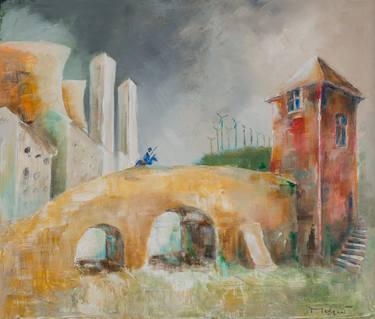 Original Expressionism Architecture Paintings by Thierry Merget