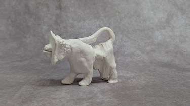 Original Black & White Animal Sculpture by Ayelet Zer Sheinboim