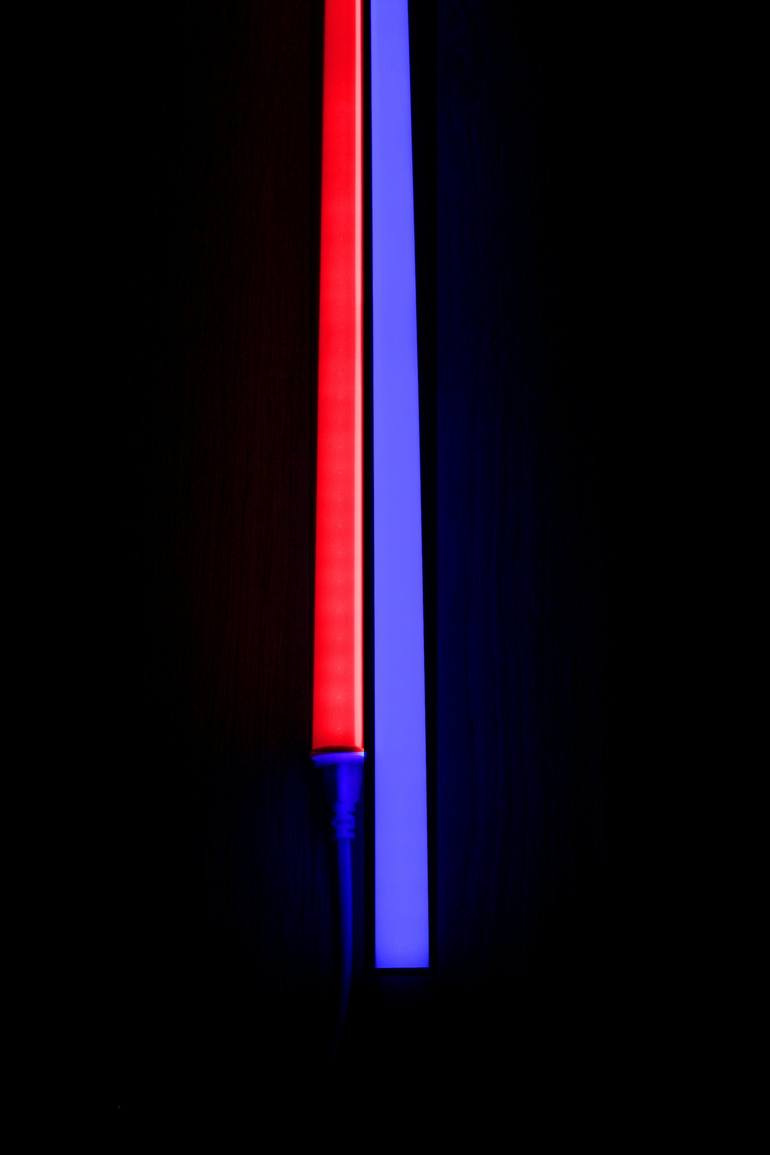 Original Abstract Light Installation by Patrik Šíma